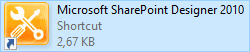 Download SharePoint Designer 2010 and updates below.