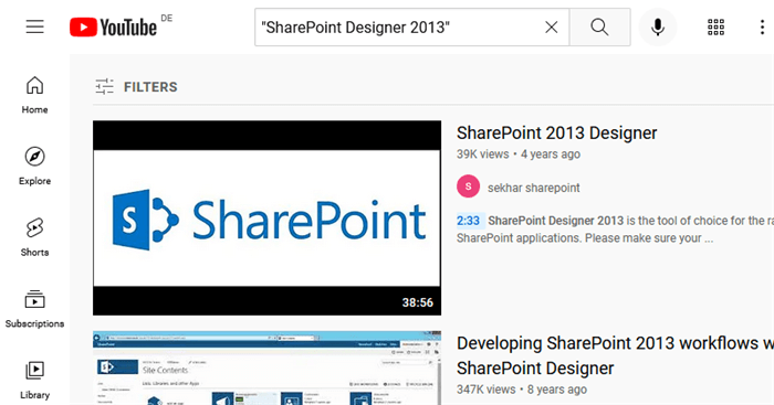 Free SharePoint Designer tutorials on YouTube.